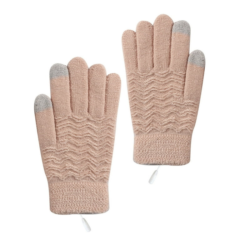 TMOYZQ USB Heated Gloves for Men Women, Winter Warm Heated Gloves