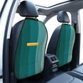 thumbnail image 3 of Gaeub Teal Color Print Anti-Kick Storage Mat for Car Seats 2 Pcs, Car Kick Mats with 3 Pocket Protector, Essential Car Seat Protector for Child Car Seat,Car Seat Protector, 3 of 8