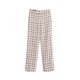 thumbnail image 2 of Pantalones a cuadros liuwei HH TRAF 2024 Mujer Cintura elástica Traje suelto Largo, 2 of 5