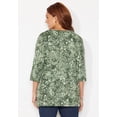 thumbnail image 3 of Catherines Women's Plus Size Petite Easy Fit 3/4-Sleeve V-Neck Tunic, 3 of 5