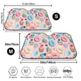 thumbnail image 3 of Honeii Cupcakes and Donuts Print Car Sunshade for Windshield,Car Cover Sunshade Protector,Foldable Front Window Sun Visor,Fits Cars, SUVs, Trucks, 3 of 6