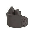 thumbnail image 4 of ACME Zunyas Accent Chair with Swivel in Gray Velvet, 4 of 5