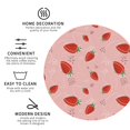 thumbnail image 3 of Naloa Strawberry Leather Coasters for Drinks, Durable Drink Coasters 4 Set for Tabletop Protection, Luxurious Home Décor and Housewarming Gift ( {designName})Round Shape, 3 of 6