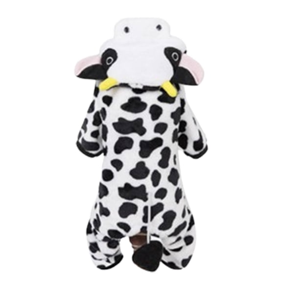 TELOLY Dog Clothes,Precise Tailoring Pet Pajamas,Skin-Friendly Material Comfortably Fits Pet鈥橲 Skin Pet Hoodies,Cow Print,S