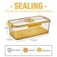 thumbnail image 5 of Bread Box for Kitchen Countertop, Airtight Loaf Bread Storage Container, Time Recording Bread Keeper with Lid, Bread Holder Bin for Homemade Bread, Bun, Bagel, Loaf-yellow, 5 of 7