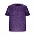 thumbnail image 5 of DDAPJ pyju Mens Distressed T-Shirt Loose Fit Deep V Neck Short Sleeve Tees Retro Viking Tops Liquidación Purple M, 5 of 7