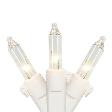 Northlight 100ct Mini Incandescent Christmas Lights Clear - 20.25' White Wire