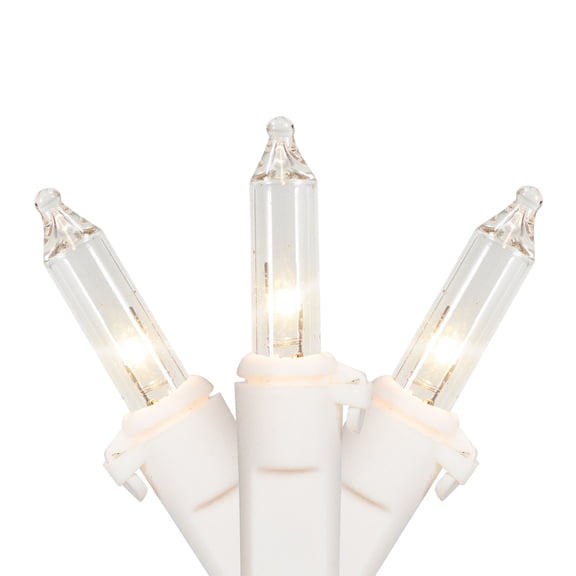 Northlight Mini Incandescent Christmas Lights - Clear - 4' Brown Wire - 20ct