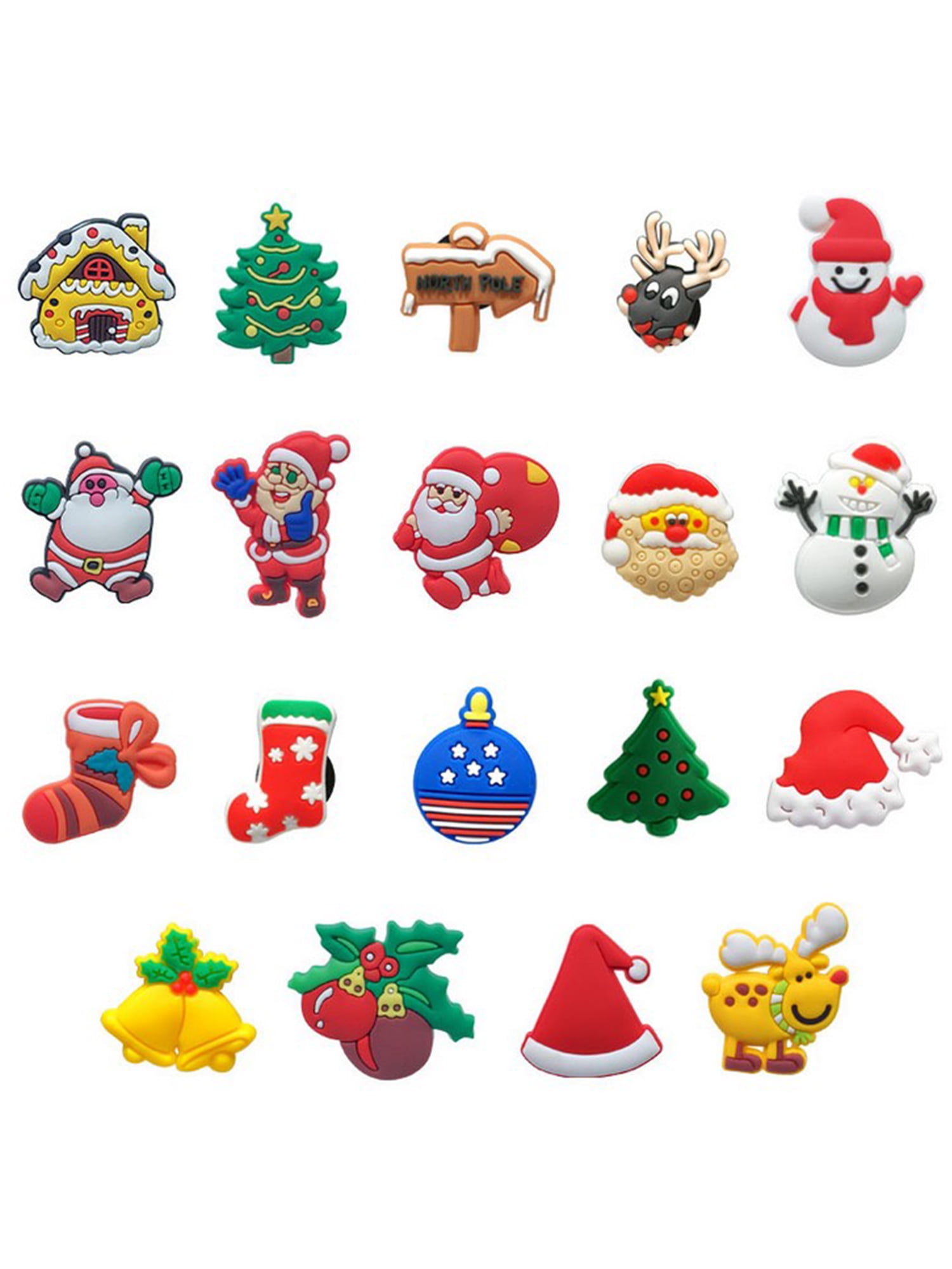 Kids Gifts 50pcs Emoji Expression Soft PVC Shoe Charms Fit Clog/Bracelets 