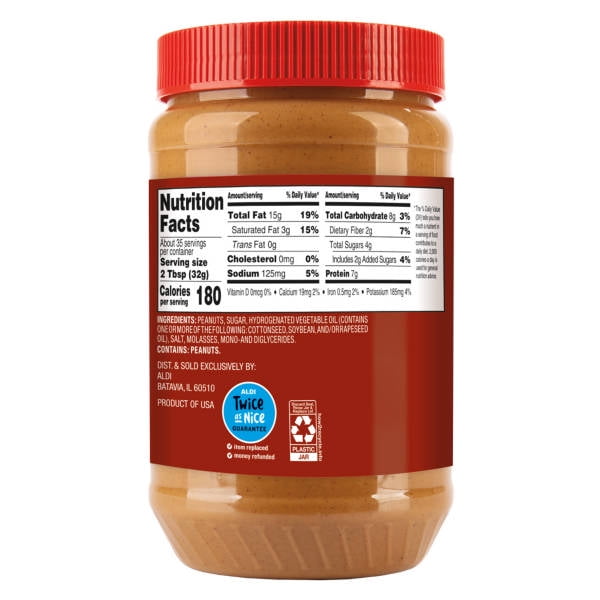 Peanut Delight Creamy Peanut Butter, 40 oz - (Pack of 2)