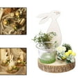 thumbnail image 3 of Abbracc Nordic Easter Bunny Candle Holder Cute Wood Rabbit Glass Cup Decor B B, 3 of 9