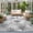 Gray, variant on Purple Leaf Washable Small Entryway Area Rugs 2'x3', Modern Purple Palm Leaf Monstera Washable Throw Rug Non-Slip Sturdy Edge Binding Carpet for Front Door Floor Room Entry