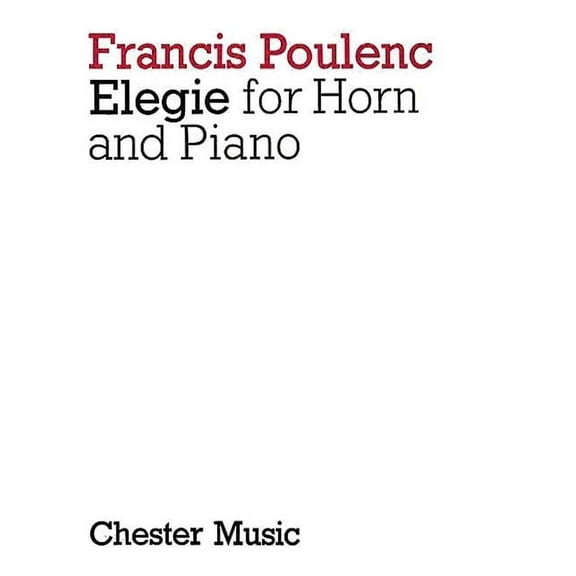 Elegie for Horn and Piano (Paperback)