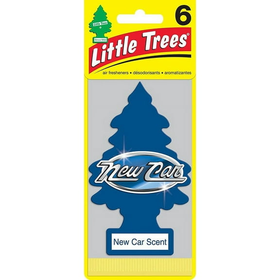 2PK Little Trees Air Fresheners 6-Pack New Car Scent