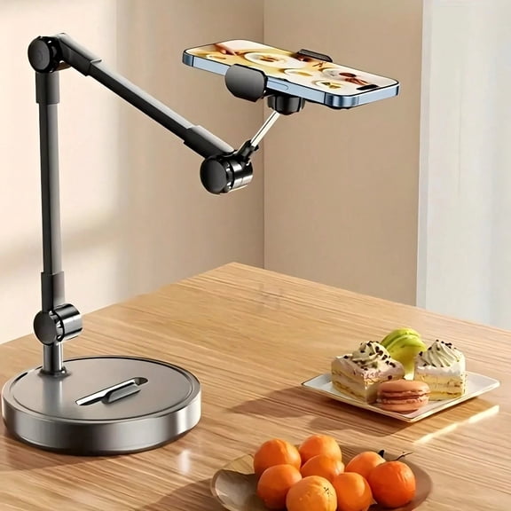 Multi‑Angle Desktop Phone Stand, Overhead Shooting Holder for Vlog, Live Streaming & Online Teaching