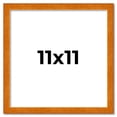 thumbnail image 2 of 11x11 Honey Brown Real Wood Picture Frame Width 0.75 inches | Interior Frame Depth 0.5 inches |, 2 of 8