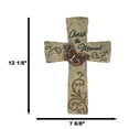 thumbnail image 2 of Rustic Western Butterfly Cherish The Moment Scroll Art Faux Stone Wall Cross, 2 of 9