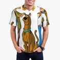 thumbnail image 2 of Lsque Scooby-Doo Pattern Golf Shirts for Men Dry Fit Print Moisture Wicking Performance Short Sleeve Polo Shirt-3X-Large, 2 of 7