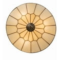 thumbnail image 3 of Meyda Tiffany 170004 Vincent Honeycomb 3 Light 15" Wide Semi-Flush Bowl Ceiling Fixture -, 3 of 7