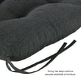 thumbnail image 3 of Greendale Home Fashions Outdoor Tufted 42'' x 21'' Chair Cushion, Set of 2, Carbon, 3 of 8