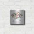 thumbnail image 3 of Luxe Metal Art 'Pink Floral Bath Tub I' by Cindy Jacobs, Metal Wall Art, 12"x12", 3 of 9
