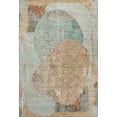 thumbnail image 2 of Addison Rugs Mayfield Premium Machine Washable Transitional Modern Teal Rectangle Rug, 10' X 14' Machine Washable Transitional Modern Teal Oversized Sherpa Throw Blanket, 2 of 7