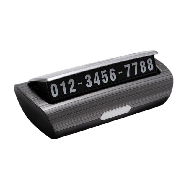 Car Temporary Parking Sign, Luminous Phone, Hidden Car Plate Number Moving