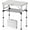 24"L x 16"W x 27"H Silver, variant on Small Folding Table, Aluminum 24" x 16" Adjustable Height Max 27.5" Folding Camping Table with Carrying Handle, Lightweight, Portable Camp Table for Outdoor Indoor Picnic Beach, Black