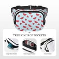 thumbnail image 5 of Bingfone Fanny Packs for Women Fashion Waist Packs Bag with Adjustable Strap Waterproof Everywhere Crossbody Belt Bag for Workout Running Travelling( Watermelon ), 5 of 9