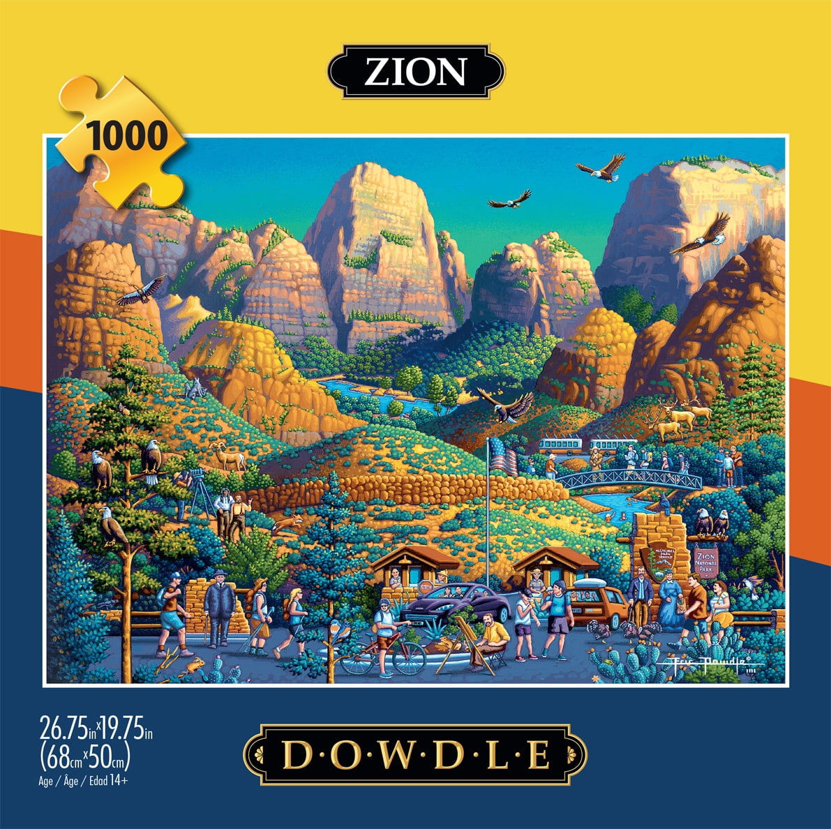 Buffalo Games 1000-Piece Dowdle Zion Interlocking Jigsaw Puzzle