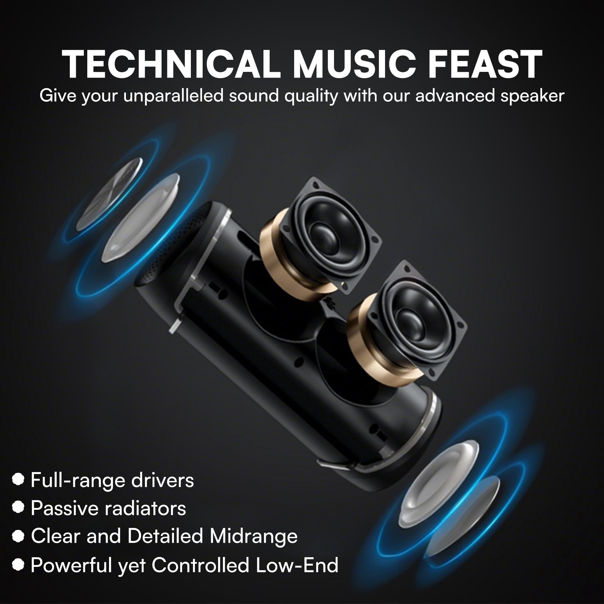 DAYBETTER Portable Bluetooth Speaker, IPX5 Waterproof Bluetooth 5.3 Speaker with 30W Powerful Sound 24H Playtime, Flashing Lights Wireless Pairing for Outdoor/Party/Beach/Travel/Gifts