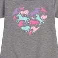 thumbnail image 3 of Instant Message - Horse Heart - Toddler And Youth Girls Fleece Dress, 3 of 6