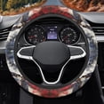 thumbnail image 3 of Yuyamidu American Flag Steering Wheel Cover Eagle Auto Steering Wheel Accessories Sweat-Absorption Steering Wheel Protector for Most Sedans, 15 Inches, 3 of 7