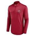 thumbnail image 2 of Men's Fanatics Red Tampa Bay Buccaneers Quarterback Quarter-Zip Top, 2 of 3
