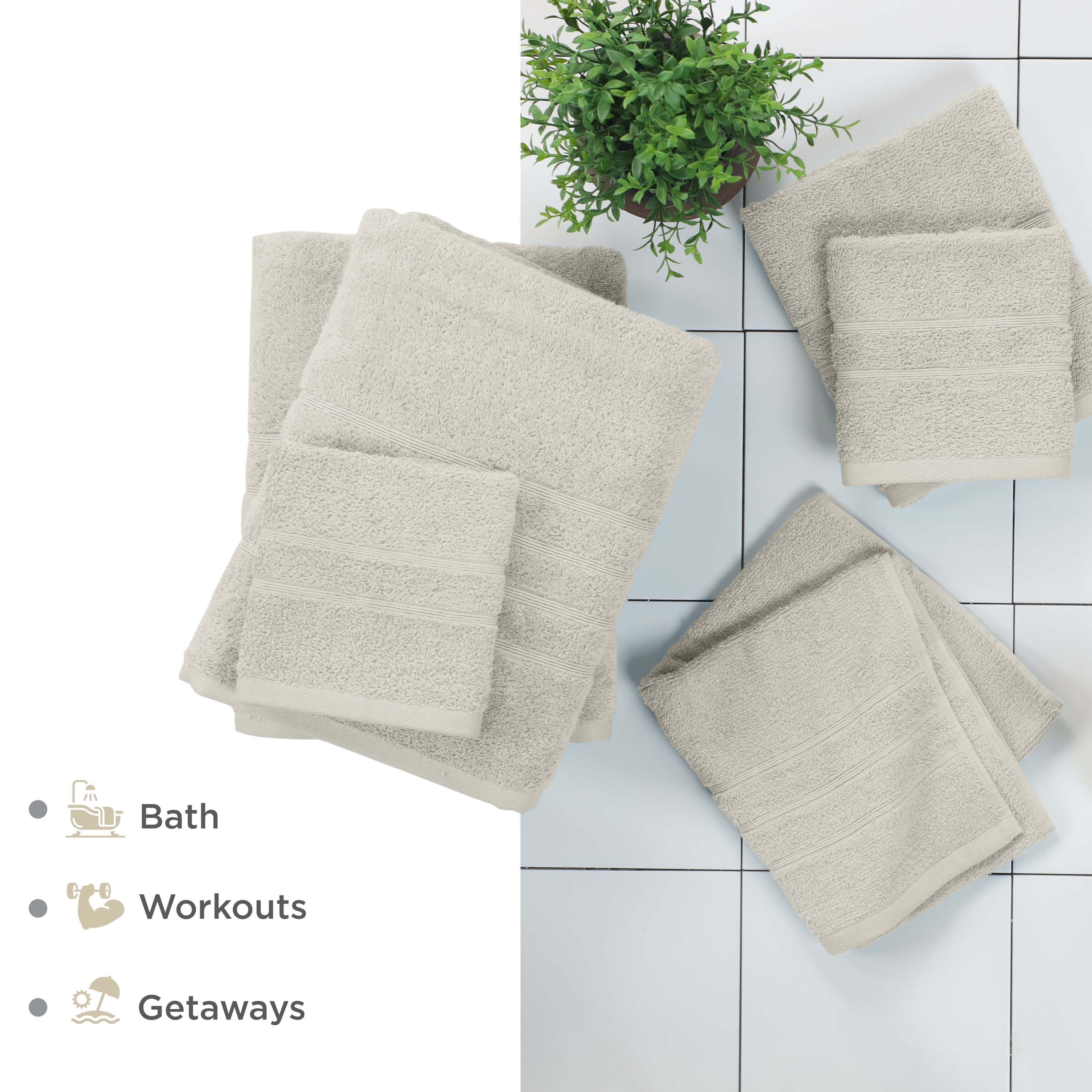 Martex 6-Piece Towel Set | 100% Cotton Soft & Absorbent Bath Towels | New Sand