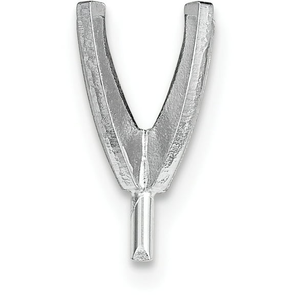 18K White Gold 4 Prong Round High Peg Setting 8.2Mm