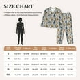 thumbnail image 3 of KLL Llama and Cactus1 Print Women's Long Sleeve Pajamas with Pants Sleepwear Loungewear 2 Set-X-Large, 3 of 7