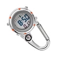 thumbnail image 1 of Seitruly Mosquetón digital Clip Relojes Gancho Reloj Luminoso Multifunción Fob Enfermera Reloj Brújulas Semana Relojes Kits de experimentos de química Naranja, 1 of 6