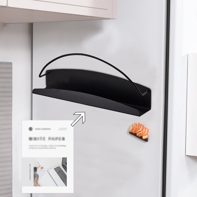 Kitchen Organizers and Storage On Clearance Magnetic Refrigerator Magazine Rack Metal Storage Rack Iron For Kitchen Refrigerator