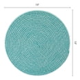 thumbnail image 5 of Unique Bargains 4Pcs Round Woven Table Placemats Green 13x13inch, 5 of 5