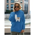 thumbnail image 2 of Cute And Happy Llama Hoodie Women -SPIdeals Designs, Female Small, 2 of 4