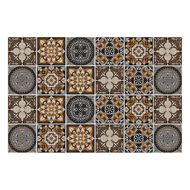 M Black 10 Uds. Pegatinas para azulejos contra salpicaduras, adhesivos para pared, adhesivos extraíbles para escaleras