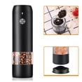 thumbnail image 6 of Tssuoun Automatic Electric Pepper Grinder Rechargeable Stainless Plastic Mill with LED Light 6 Modes Grinding Tools Accessories Black, 6 of 9