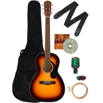 Fender CP-60S Solid Top Parlor Acoustic Guitar - Sunburst w/ Gig Bag