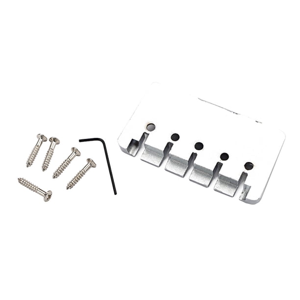 Sonducket Conjunto de puente de guitarra, puentes de guitarra, accesorios de instrumentos musicales estables resistentes al desgaste, piezas de Accesorios para instrumentos musicales