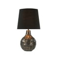 thumbnail image 3 of Aspen Creative 40213-11, 26" High Transitional Metal Table Lamp, Antique Brass Finish and Empire Shaped Lamp Shade in Black, 14" Wide, 3 of 3