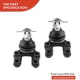 thumbnail image 4 of A-Premium Set of 4, Front Lower & Upper Ball Joints Kit, Compatible with Nissan Pathfinder 1987-1995, Pickup 1995-1997, 720 1983-1986, D21 1986-1994, Replace # K9022 K9347, 4 of 8