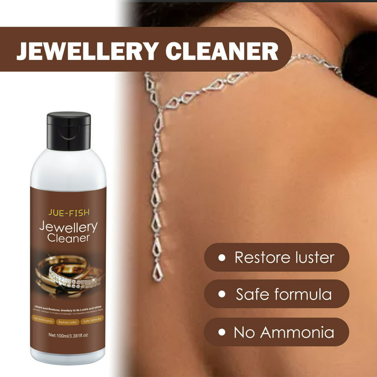 Jewelry Cleaner, Cleaning Solution, Gem & Jewelry Cleaner for Restoring Old  Coins, Watches ,Gold, Silver, Diamondand More,100ml 