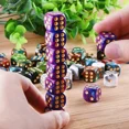 thumbnail image 3 of Juego de dados de 6 caras de 16mm, 100/50/30/10 piezas, colores aleatorios, dados cuadrados de esquina redonda D6 para fiesta PRG, tablero de juego, enseñanza de matemáticas, 3 of 4
