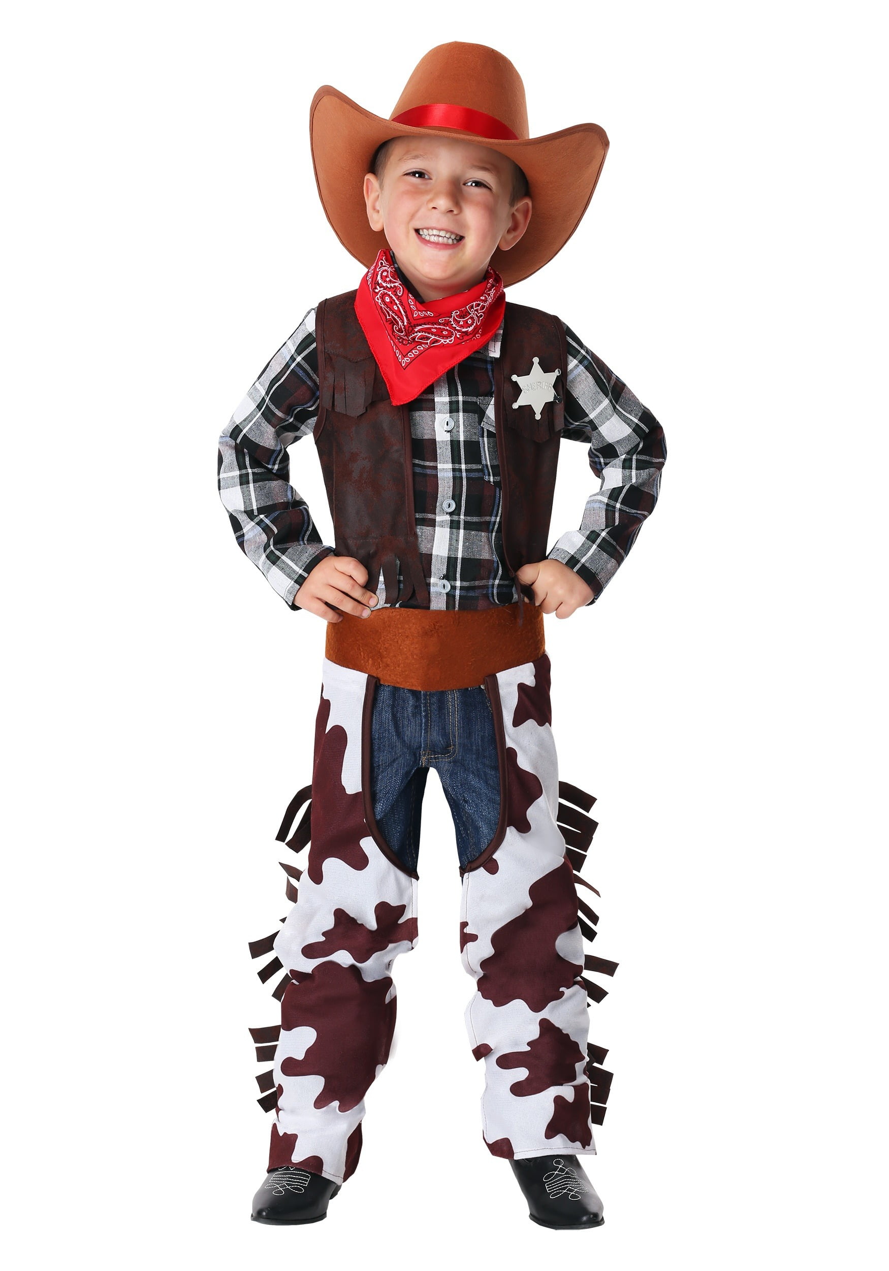 Cowboy Cowgirl Childs Fancy Dress Up Costume Outfit Western Wild Outfit Hat Kids 